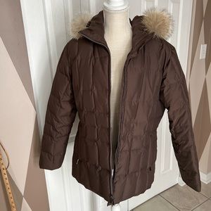 St. John’s Bay brown coat / jacket, size large